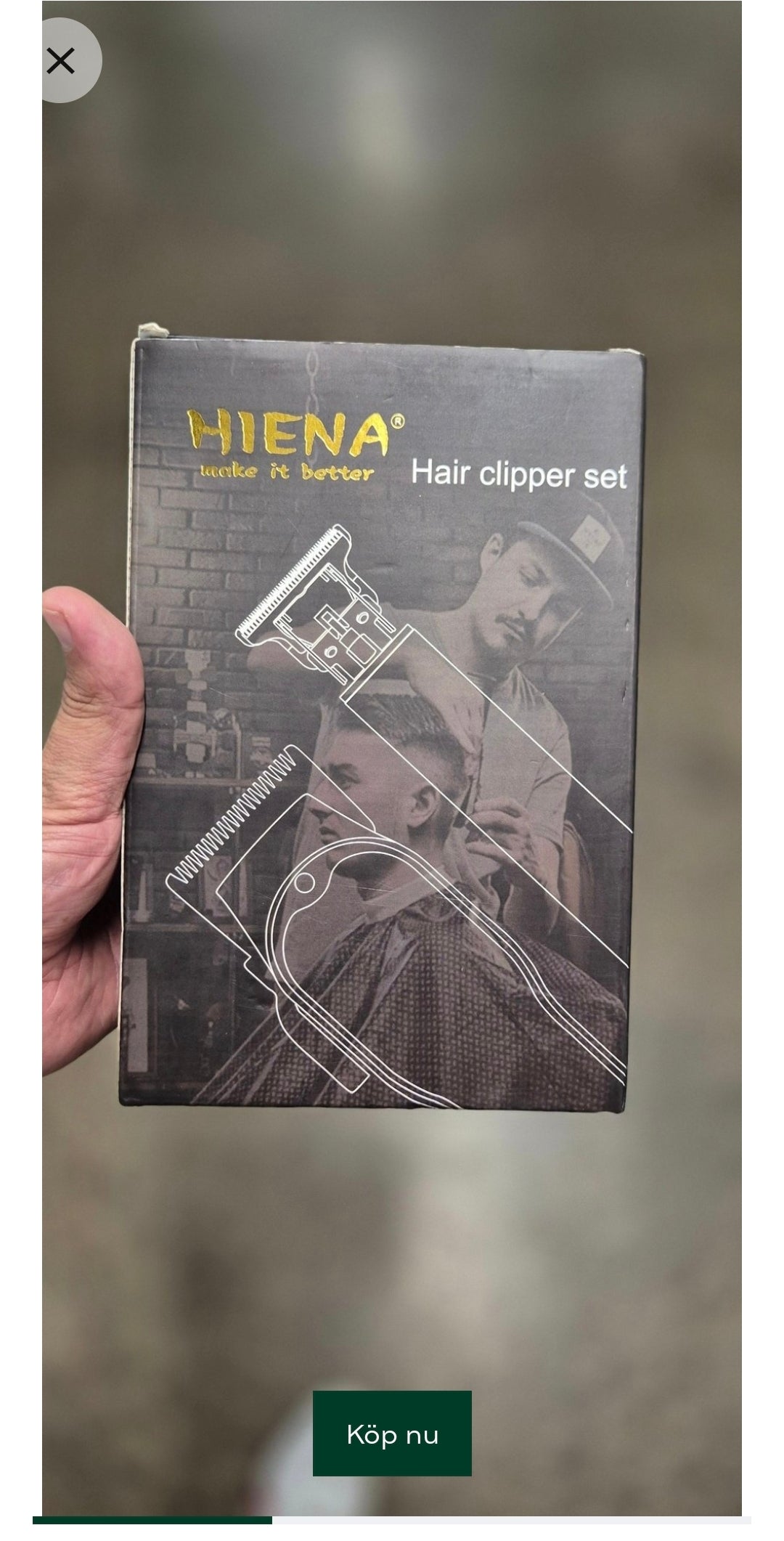 HIENA PRO 2-delars Hårklippare & Skäggtrimmer Set