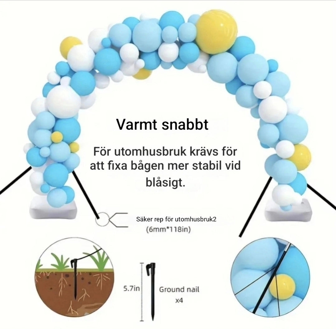 Justerbar ballongbåge kit