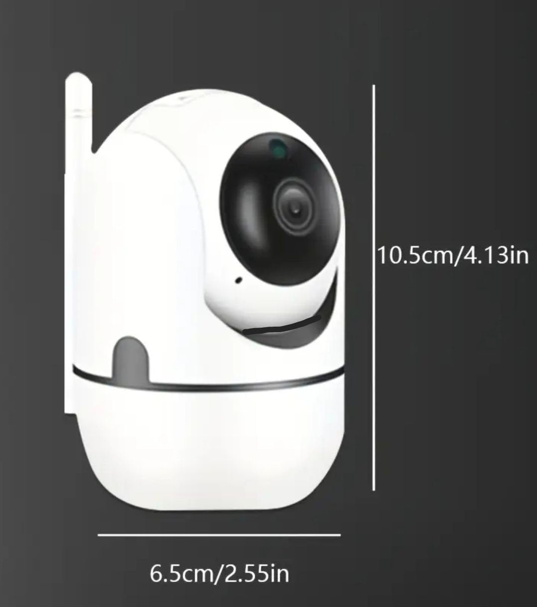 WiFi Övervakningskamera med 355° rotation och mörkerseende – Modell Q102