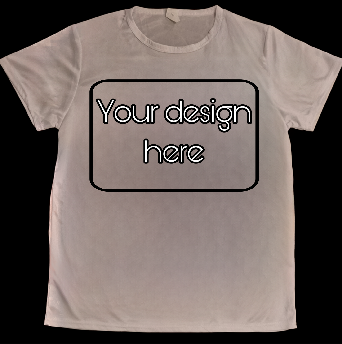 Personlig Herr T-shirt med Eget Tryck – Kortärmad Rundhals