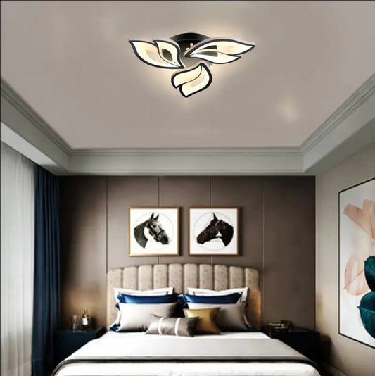 Modern LED-taklampa med 3 färglägen – stilren och dimbar