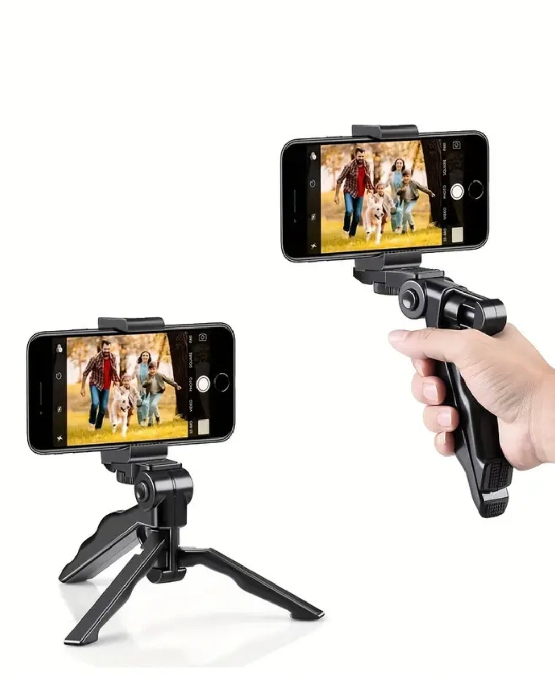 Justerbart Mini Tripod Stativ för Mobil & Kamera