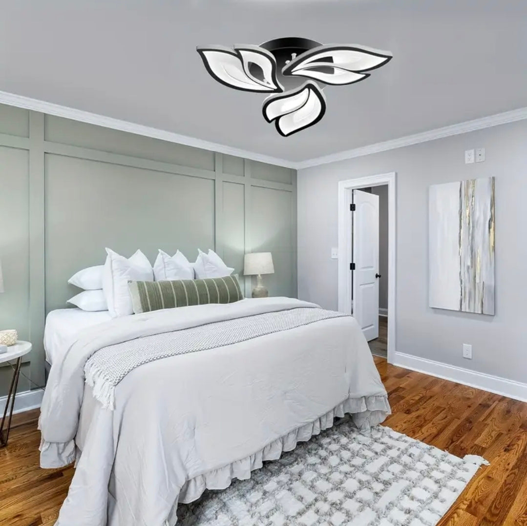 Modern LED-taklampa med 3 färglägen – stilren och dimbar