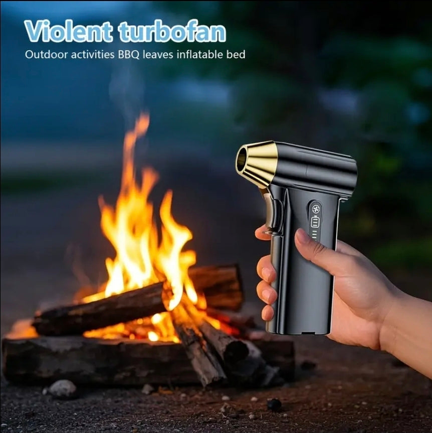 Kompakt Turbofläkt – 130000 RPM & 3 Munstycken | Bärbar Luftblåsare