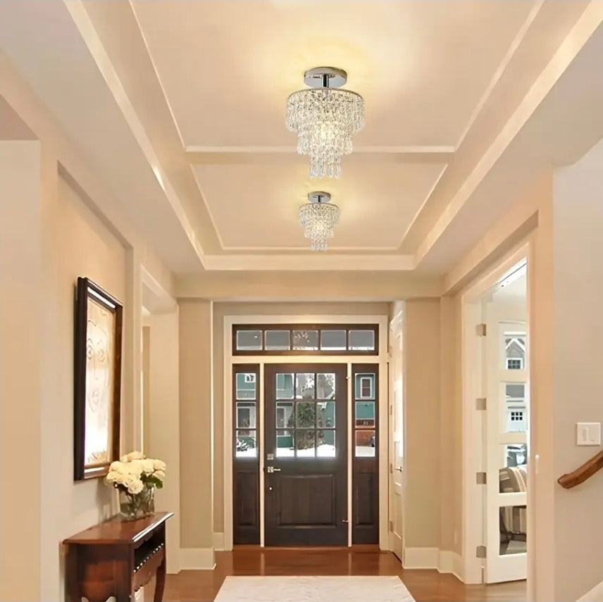 Modern Kristallkrona – Glittrande Elegans i Kompakt Format