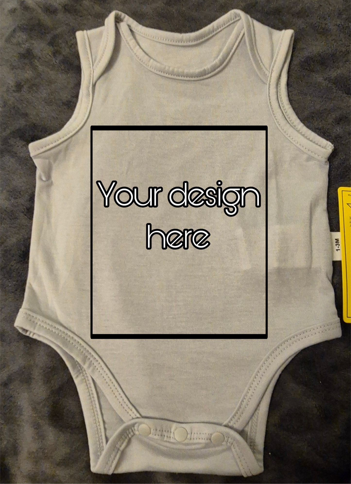 Personlig Babybody i olika förger med Eget Tryck