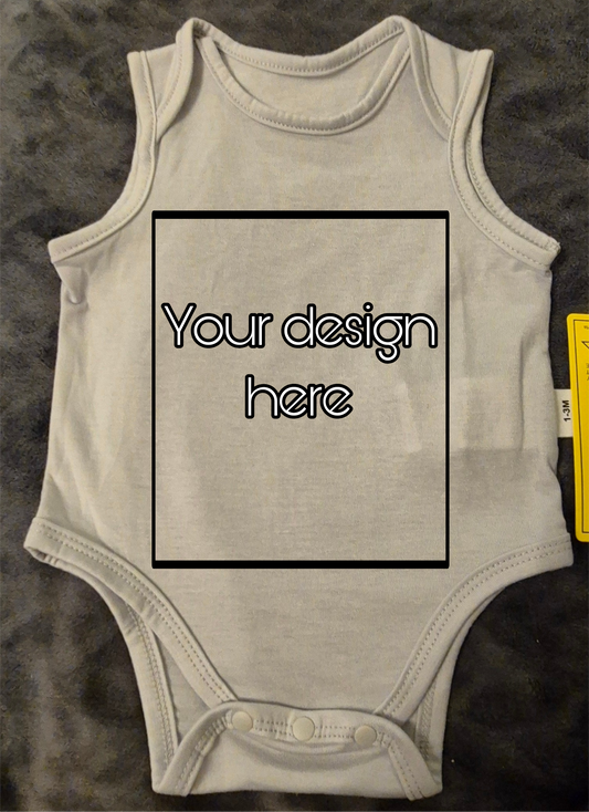Personlig Babybody i olika förger med Eget Tryck
