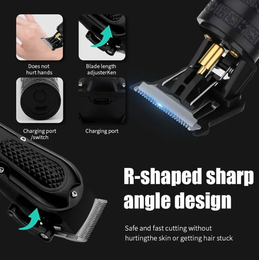 HIENA PRO 2-delars Hårklippare & Skäggtrimmer Set