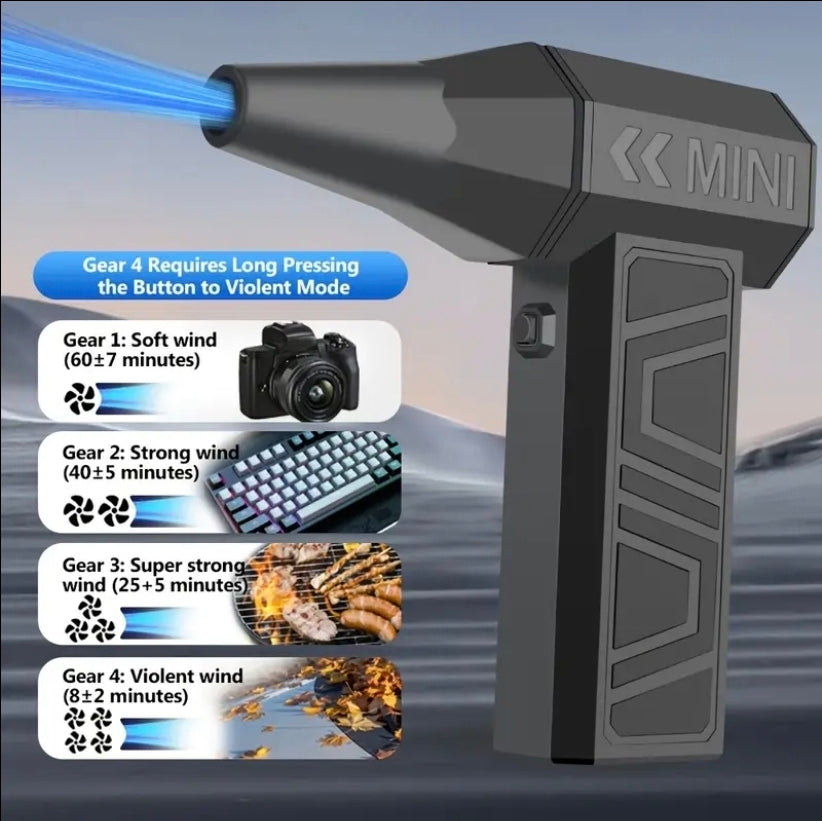 Turbofläkt med 4 Lägen – Kompakt & Effektiv | Jet Air Blower