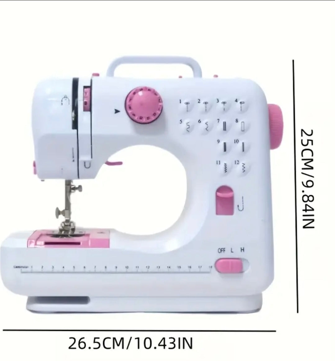 Bärbar Elektrisk Symaskin med 12 Sömmar