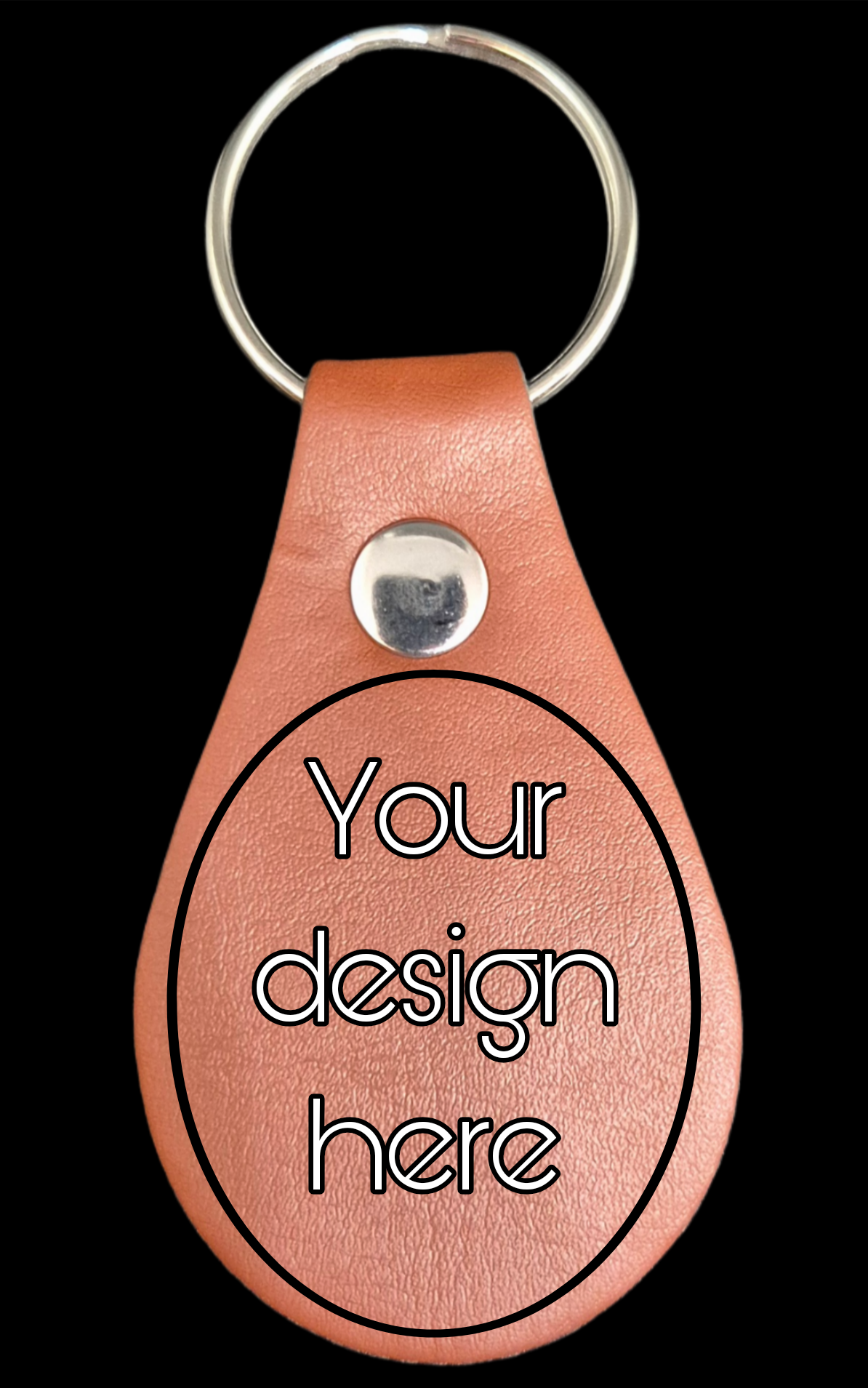 Personliga Nyckelringar i Konstläder med Gravyr eller Tryck