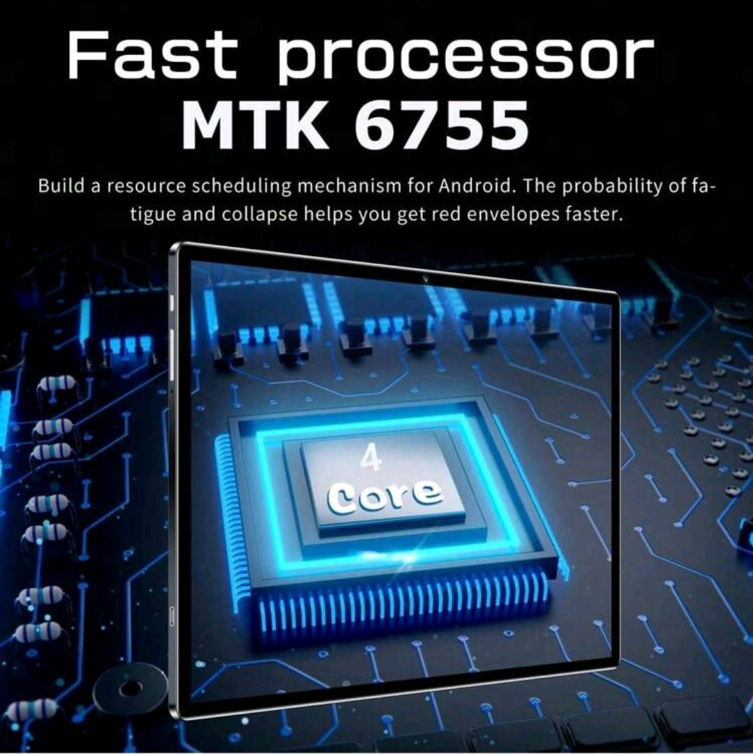 Qetupa 10,1" Z50 Android 14 Surfplatta med plata för simkort