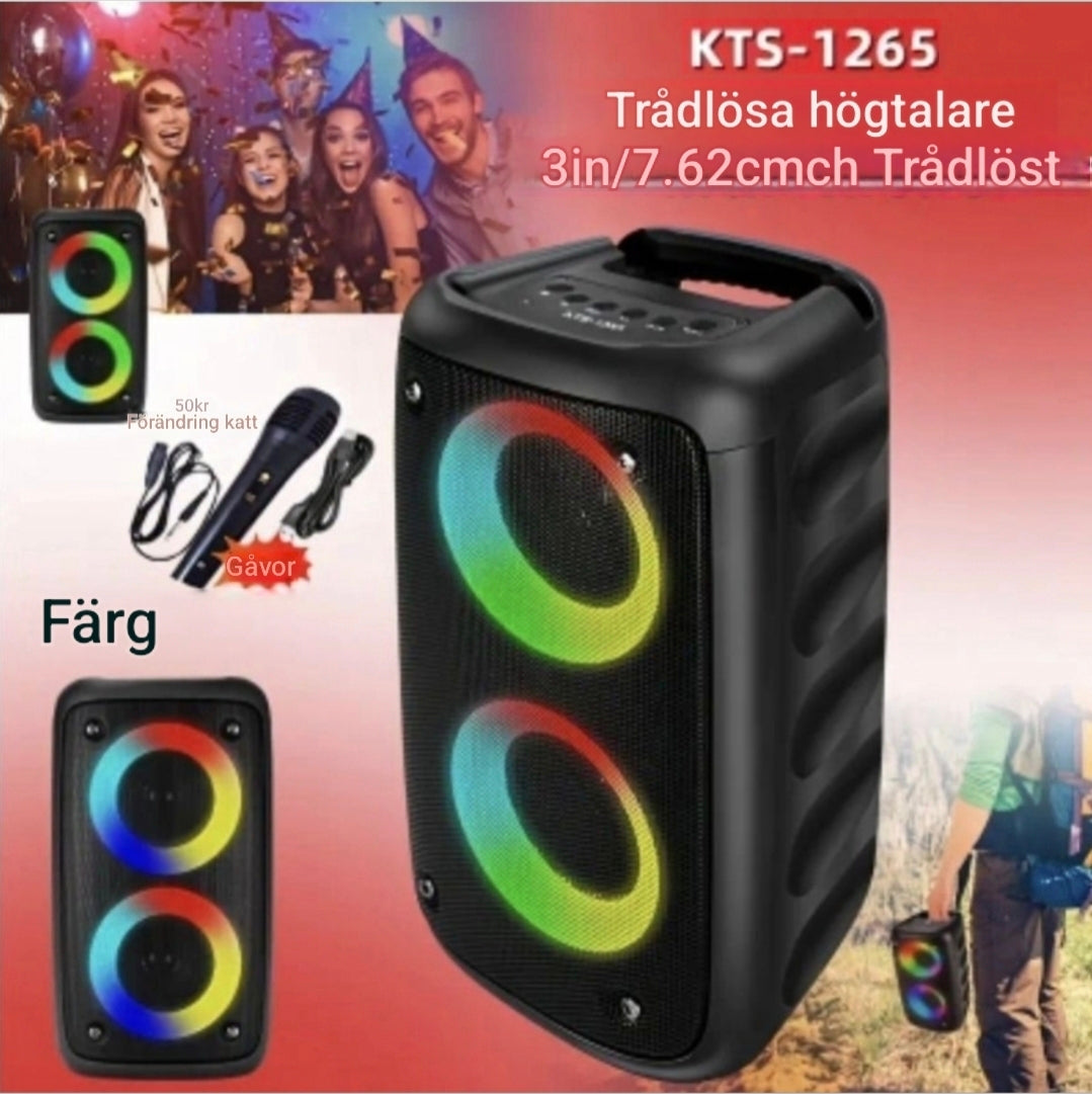 MOKiN 2x10W Trådlös Högtalare med Subwoofer & RGB-Ljus