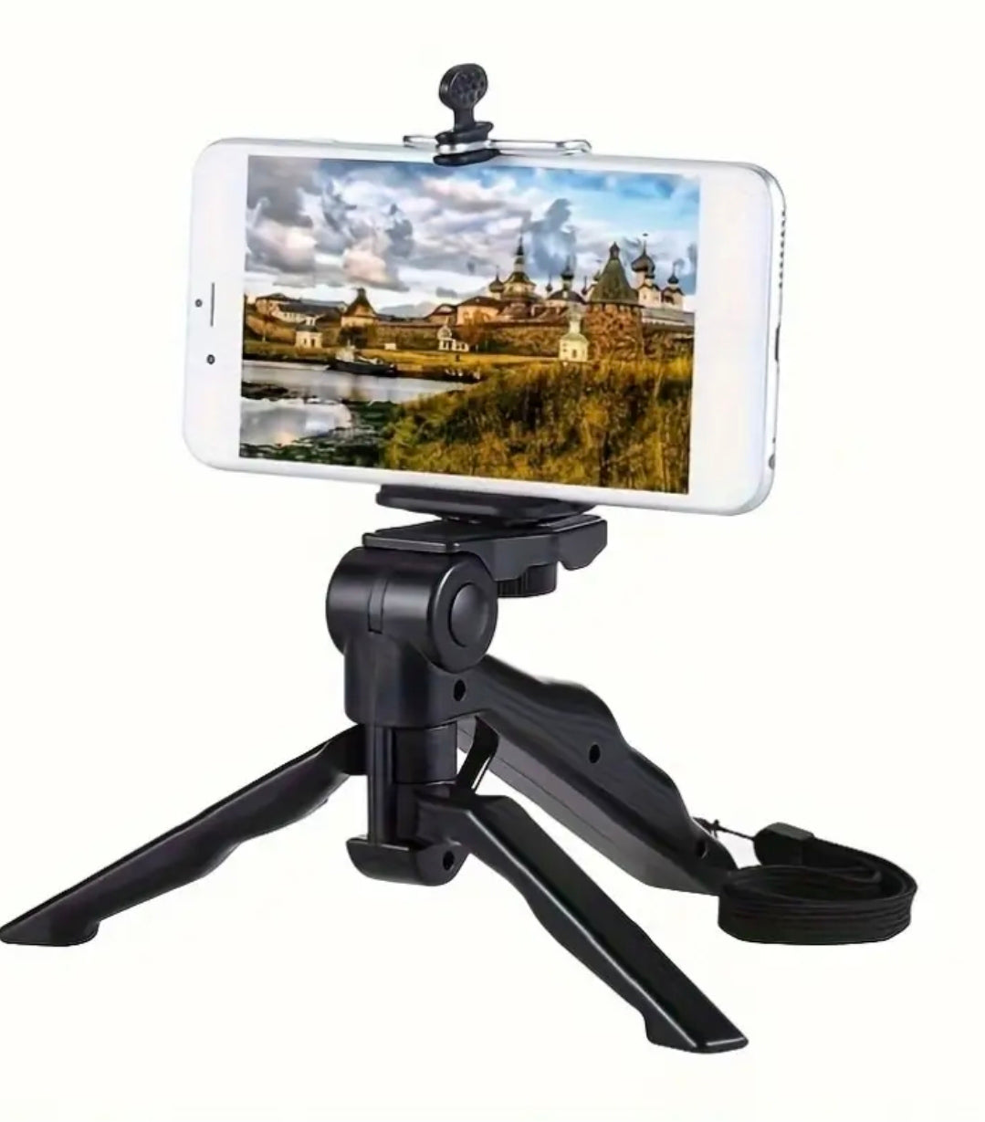 Justerbart Mini Tripod Stativ för Mobil & Kamera