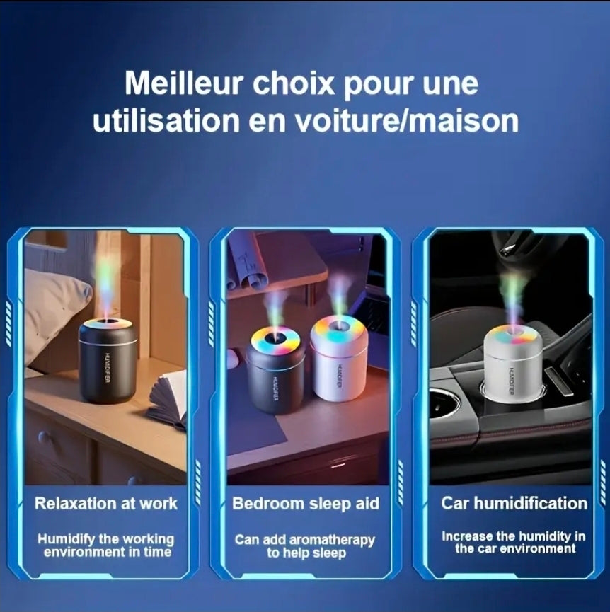 2-i-1 USB Aromadiffusor&Luftfuktare+Lavendel Olja