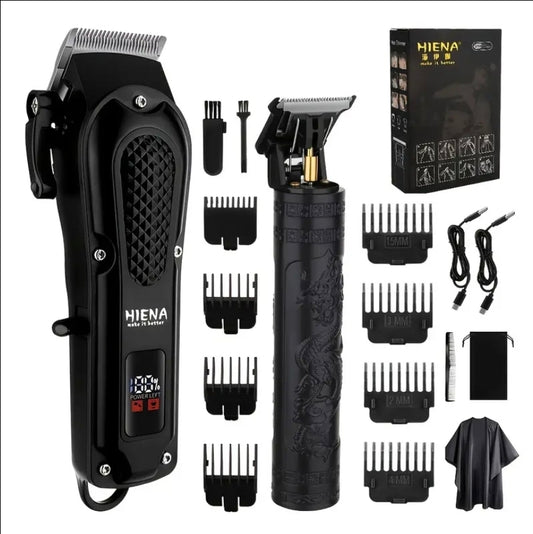 HIENA PRO 2-delars Hårklippare & Skäggtrimmer Set