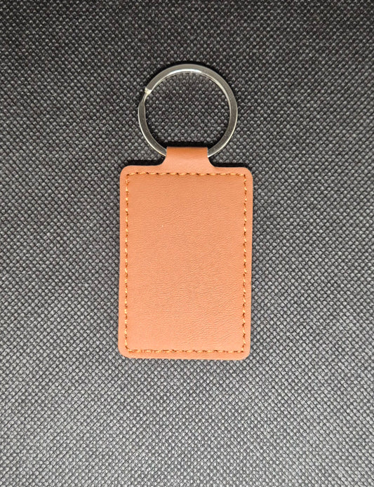 Personliga Nyckelringar i Konstläder med Gravyr eller Tryck