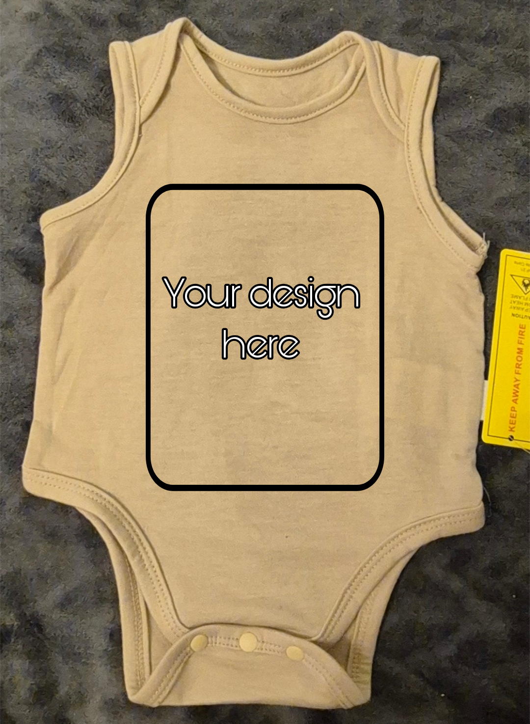 Personlig Babybody i olika förger med Eget Tryck