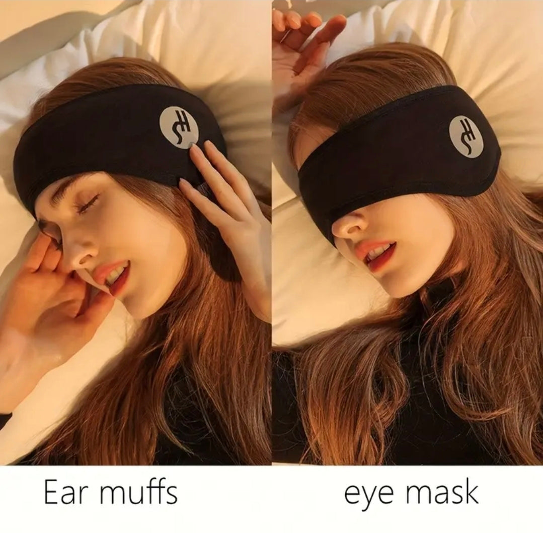 Justerbar Sovmask – Bekväm, Ljusblockerande och Mjuk för Alla Hudtyper